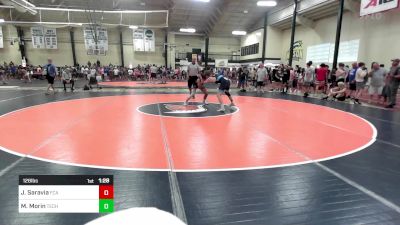 126 lbs Round Of 32 - Jeffry Saravia, FCA Wrestling vs Matthew Morin, Tech Squad