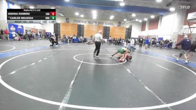 120 lbs Champ. Round 2 - Joshua Romero, Liberty (Bakersfield) vs Carlos Melgoza, Kingsburg