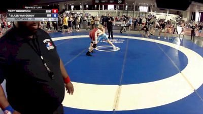 132 lbs Quarters - Trey Thompson, Mat Rat Wrestling Club vs Blaze Van Gundy, Beast Mode Wrestling