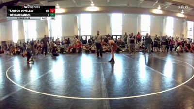 86 lbs Semifinal - Declan Rangel, Pit Bull Wrestling Academy vs Landon Loveless, Poquoson Athletic Association