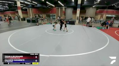 45 lbs Cons. Semi - Tegan Kjeldgaard, Wildcat Wrestling Club vs Mackson Navarrete, 3F Wrestling