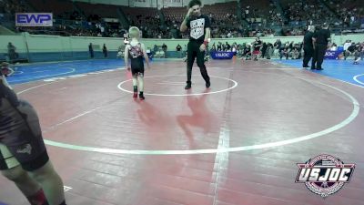 46 lbs Consi Of 16 #1 - Avelino Juarez, Clinton Youth Wrestling vs Karter Cox, F-5 Grappling