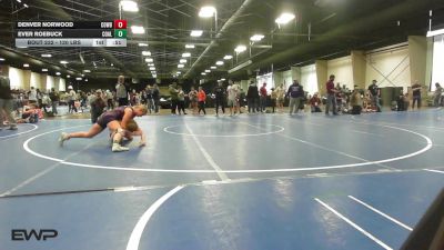 120 lbs Rr Rnd 3 - Denver Norwood, Cowboy Wrestling Club vs Ever Roebuck, Coalgate Wildcat Wrestling Club