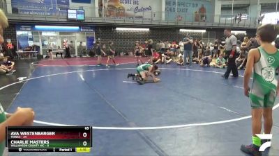 65 lbs Quarterfinals (8 Team) - Ava Westenbarger, TNWCC vs Charlie Masters, Williamson County WC