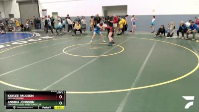 144 lbs Round 1 - Kaylee Paulson, Mat-Su Matmen vs Annika Johnson, Chugach Eagles Wrestling Club