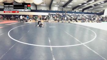 149 lbs Cons. Round 2 - Kevin Gierej, Elizabethtown vs Casey Spina, Elizabethtown