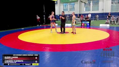 61kg Round 1 - Chendra Clements, Grande Prairie WC vs Alexis Lavers, Sackville WC