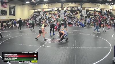 90 lbs Quarterfinal - Hunter Lefke, Carolina Reapers vs Mason Bigler, Legacy Elite Wrestling