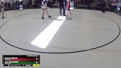 147 lbs Cons. Round 3 - Talyn Pierce, Nebraska vs Jed Berggren, Nebraska