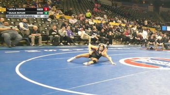 120 Class 2 lbs Cons. Round 1 - Layla Pohtos, Francis Howell North vs Ulalia Butler, Raytown