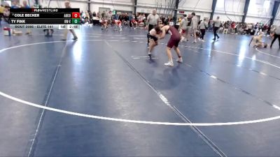 Elite 141 lbs Champ. Round 3 - Ty Fink, Wisconsin-Eau Claire vs Cole Becker, Augsburg College