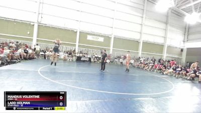 144 lbs Round 2 (8 Team) - Mandius Volentine, Iowa vs Ladd Holman, Utah Gold