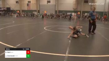 60 lbs Quarterfinal - Ellie Bult, Bon Homme vs Jax Dvoracek, Unattached