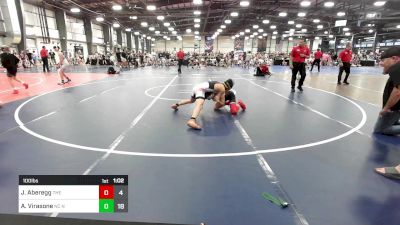 100 lbs Rr Rnd 1 - Jaxon Aberegg, The Wrestling Mill vs Ayven Virasone, NC National Team