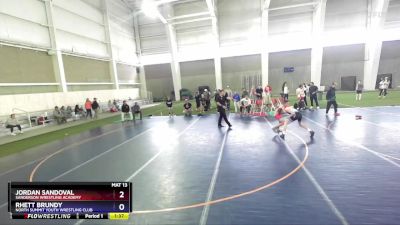 105 lbs Quarterfinal - Jordan Sandoval, Sanderson Wrestling Academy vs Rhett Brundy, North Summit Youth Wrestling Club