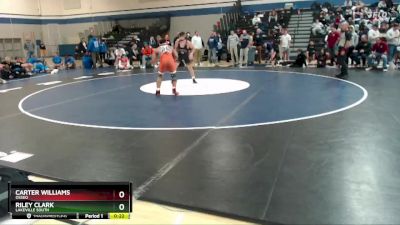 160 lbs Quarterfinal - Carter Williams, Osseo vs Riley Clark, Lakeville South