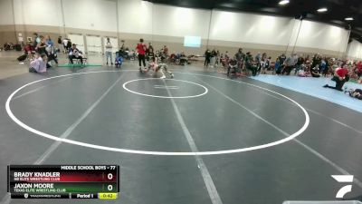 77 lbs Round 3 - Brady Knadler, NB Elite Wrestling Club vs Jaxon Moore, Texas Elite Wrestling Club