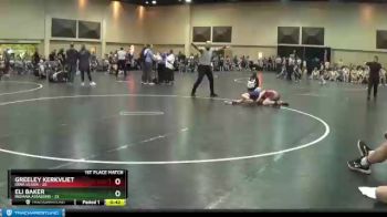95 lbs Finals (2 Team) - Eli Baker, Indiana Assassins vs Greeley Kerkvliet, Iowa Silver