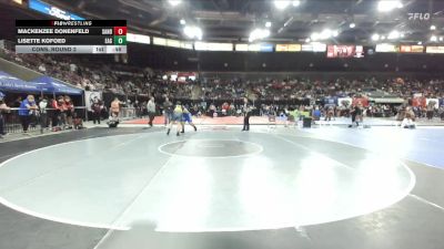 100 lbs Cons. Round 2 - Lisette Kofoed, Eagle vs Mackenzee Donenfeld, Sandpoint