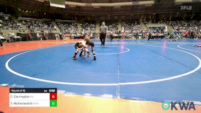 49 lbs Round Of 16 - Connor Carrington, Sallisaw Takedown Club vs Teddy McFarland III, Sperry Wrestling Club