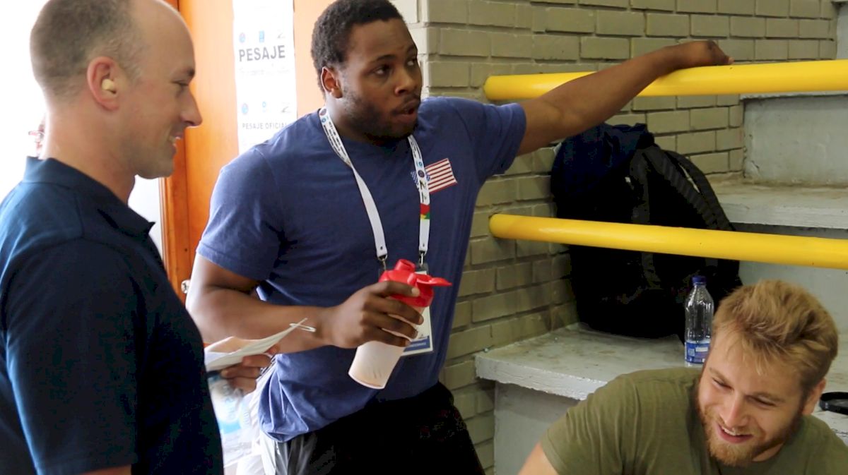 Behind-The-Platform At Senior Pan Ams