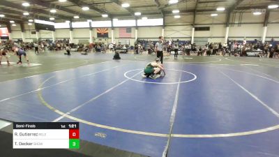 123 lbs Semifinal - Raymond Gutierrez, Relentless vs Tytan Decker, Show Low