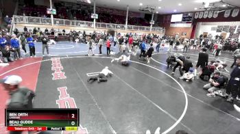 138 lbs Cons. Round 4 - Beau Gudde, Arlington vs Ben Orth, Lakeside