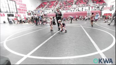 40 lbs Quarterfinal - Kylan Sepeda, Blackwell Wrestling Club vs Ledger Edgeman, Rough Riders