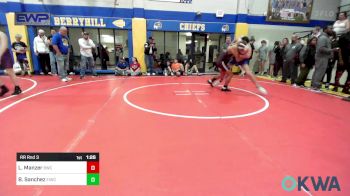 132 lbs Rr Rnd 3 - Levi Manzer, Berryhill Wrestling Club vs Benji Sanchez, Eufaula Ironheads Wrestling Club