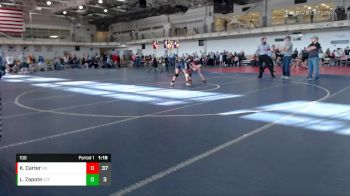 106 lbs Round 1 (6 Team) - Kenzi Carter, Ohio Blue vs Lilliana Zapote, Carolina Cross-Face