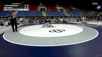 100 lbs Cons. Quarters - Alex Huddleston, IN vs Riley Smith, PA