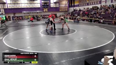 165 lbs Champ. Round 2 - Isaac Heslop, Mat Monsters Wrestling Club vs Adam Gates, WAR Wrestling Club