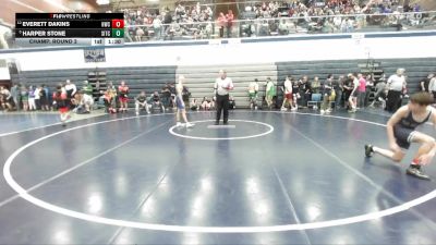 132 lbs Champ. Round 2 - Harper Stone, Southern Idaho Training Center vs Everett Dakins, Hawk Wrestling Club