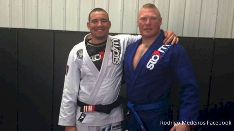 Rodrigo 'Comprido' Medeiros Promotes Brock Lesnar To Blue Belt In Jiu-Jitsu