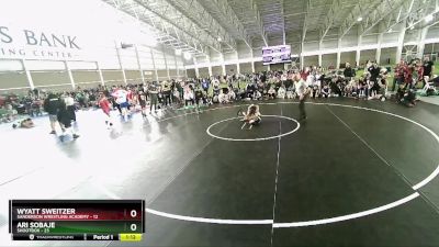 74 lbs Quarters & Wb (16 Team) - Wyatt Sweitzer, Sanderson Wrestling Academy vs Ari Sobaje, Shootbox