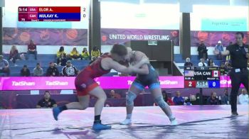 72kg Round 1 - Amit Elor, USA vs Katie Mulkay, CAN