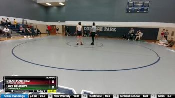 132 lbs Round 3 - Dylan Martinez, St. Thomas Catholic vs Luke DeMeritt, Cypress Ranch