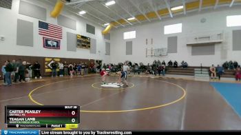 132 lbs Round 1 - Carter Peasley, Greybull MS vs Teagan Lamb, Riverton Middle School