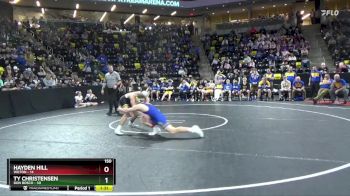 150 lbs Semis - Hayden Hill, Wilton vs Ty Christensen, Don Bosco