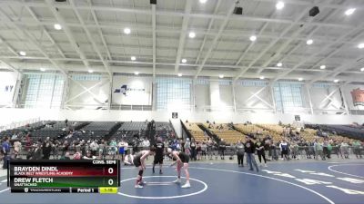 120 lbs Cons. Semi - Drew Fletch, Unattached vs Brayden Dindl, Black Belt Wrestling Academy