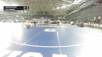 Girls 3A 140 lbs Cons. Round 4 - Lyla Klingler, Peninsula (Girls) vs Alexis Escobar, Kelso (Girls)
