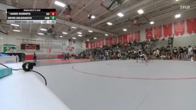 113 lbs Champ. Round 2 - Jared Roberts, Cedaredge vs Devin Delegarito, Farmington