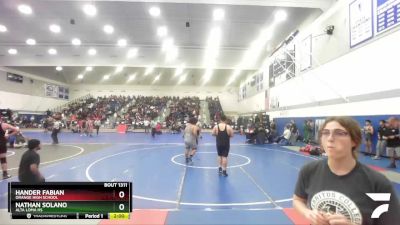 285 lbs Round 3 - Hander Fabian, Orange High School vs Nathan Solano, Alta Loma HS