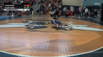 50 lbs Champ. Round 2 - Elliot Soppa, Weigh In Club vs Saeed Mirza, Edina Wrestling Association