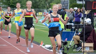 TASTY RACE: Andrew Jordan Drops a 56 sec last lap to win the Brooks PR 2 Mile