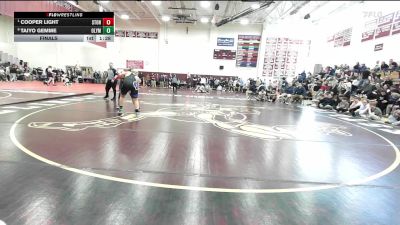 190 lbs Final - Cooper Light, Stonington* vs Taiyo Gemme, Old Lyme