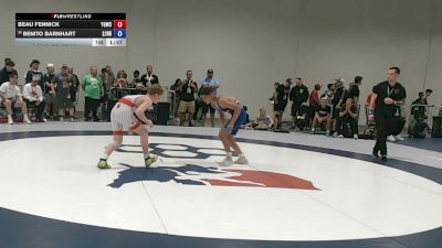 55 kg Cons. Rd Of 32 - Beau Fennick, Young Guns Wrestling Club vs Benito Barnhart, St. John Neumann High School Wrestling