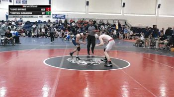 132 lbs Quarterfinal - Luke Savage, Cheshire vs Trevien Goldman, Wilton
