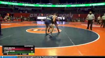 2 lbs Quarterfinal - Tyler Wilms, Lemont vs Jack Weltha, Bloomington