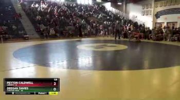 126 lbs Champ Round 2 - Deegan Davies, Canyon View vs Peyton Caldwell, Liberty